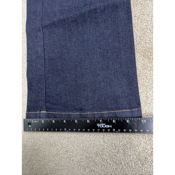 NWOT Ann Taylor Dark Blue Deep Pockets Flare Leg Denim Jeans Size 8 32x33” - Picture 12 of 14
